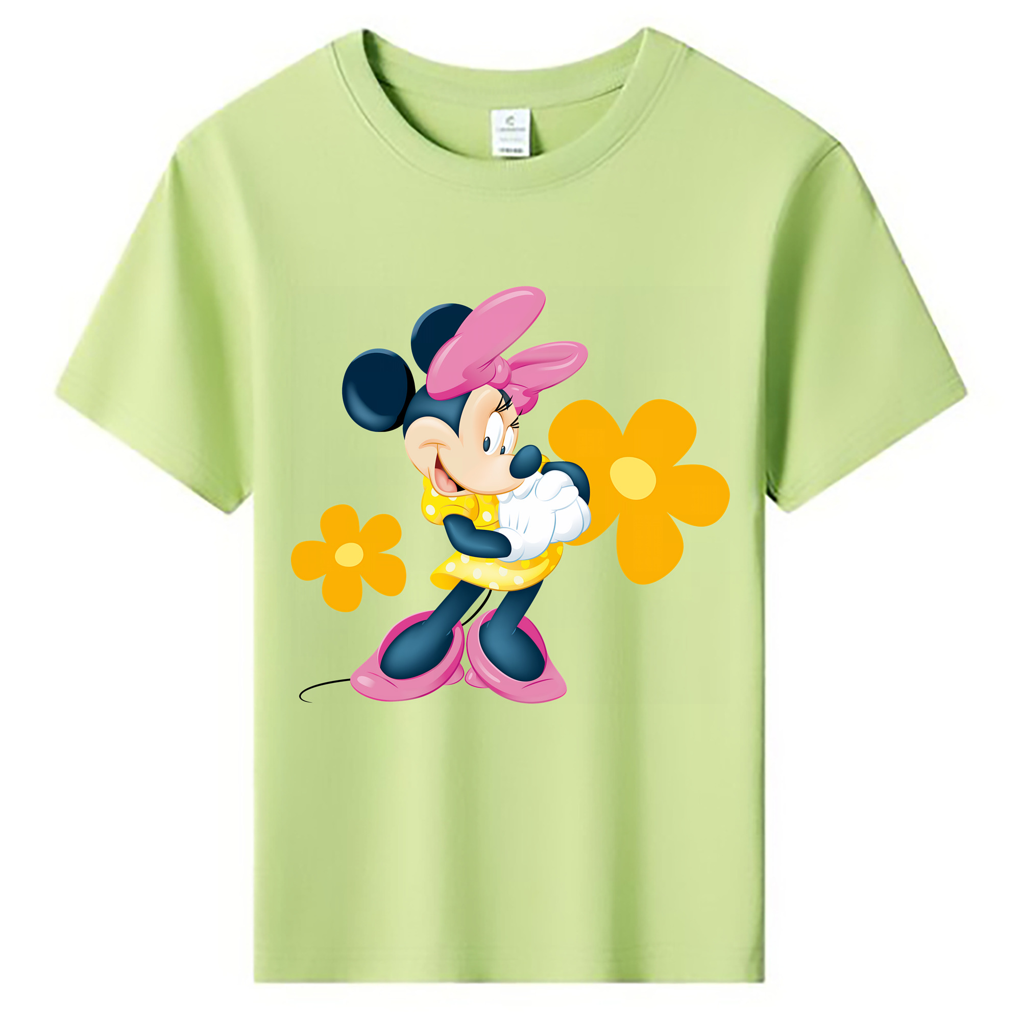 ミッキーマウス Mickey Mouse 綿100％キッズTシャツ（フロントプリント）